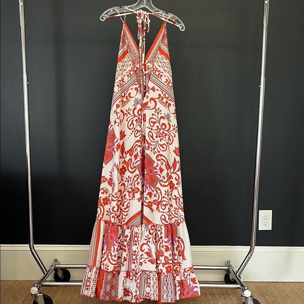 ZLEurope Halter Tie-Neck Maxi Dress - Picture 2 of 13